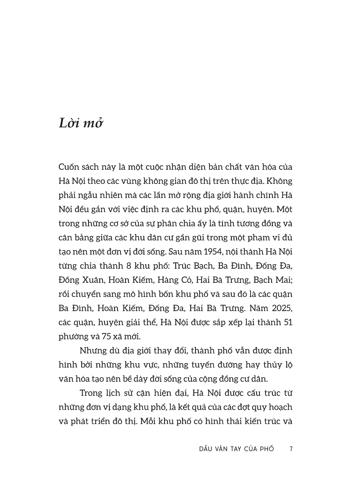 Trang lời mở trong bản đọc thử